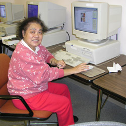 FSN student in a computer class